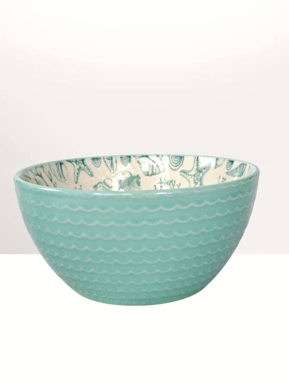 2 Pfaltzgraff Venice Soup Cereal Bowls 6" Wide x 3" Tall, Seashells, Ocean Beach - Picture 6 of 16